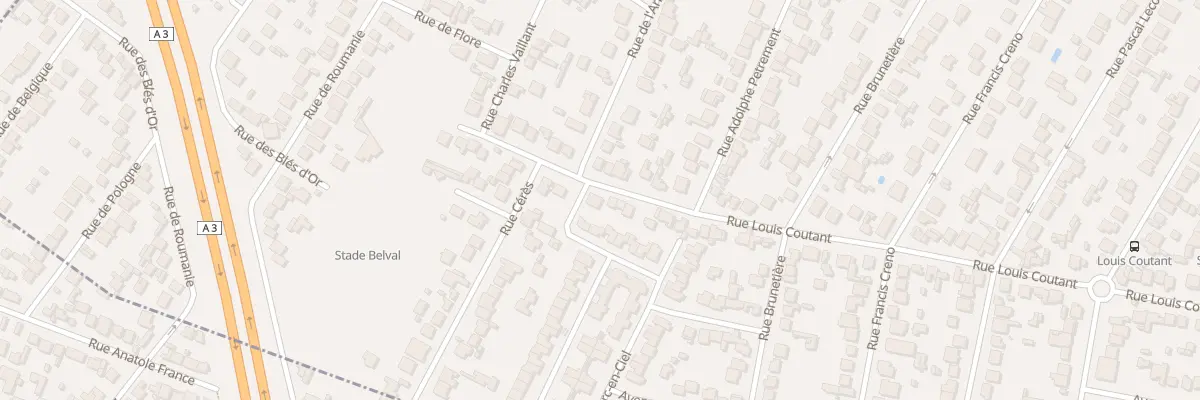 Plan du 103 Rue Louis Coutant à Aulnay-sous-Bois