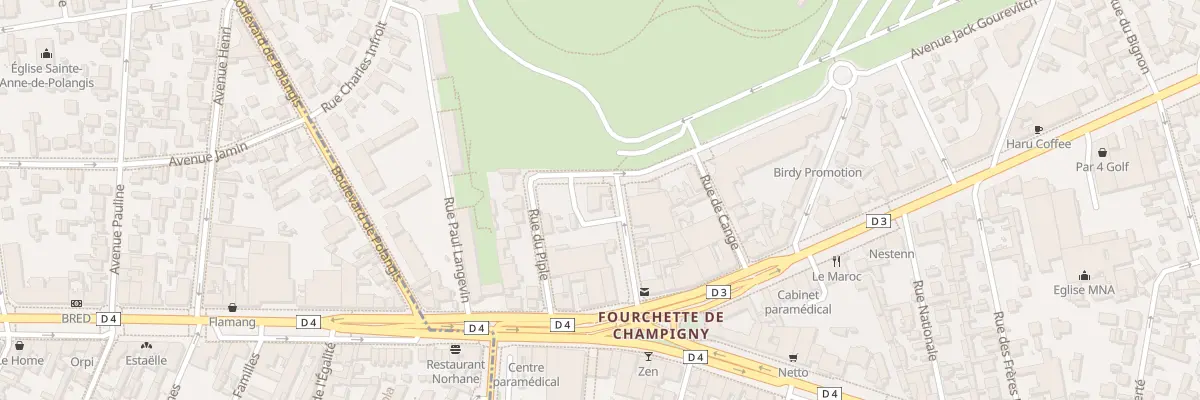 Plan du 8 Av Jack Gourévitch à Champigny-sur-Marne