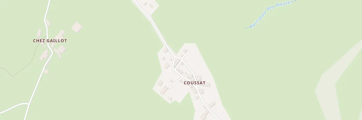 Plan du 5002 Coussat à Verneugheol