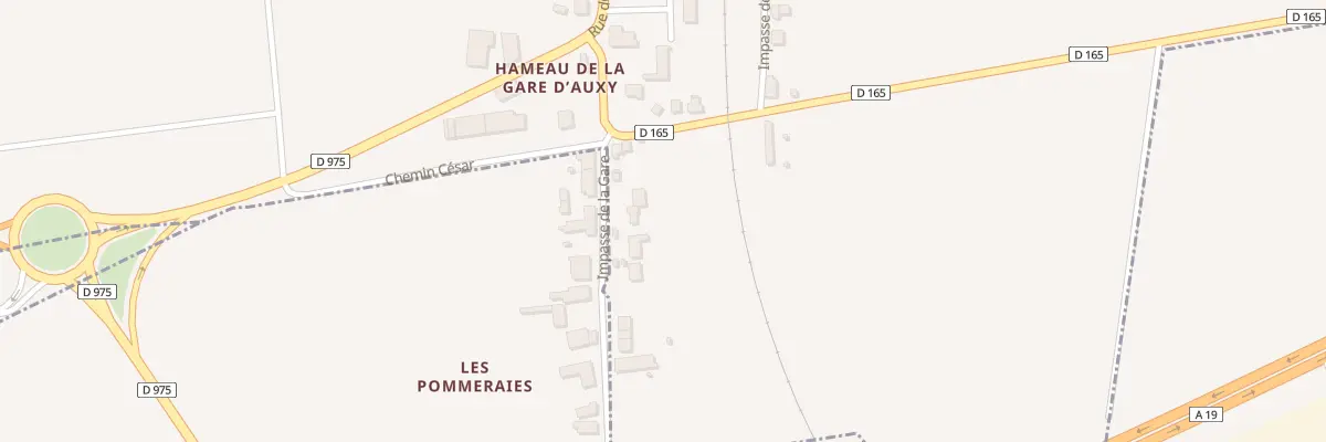 Plan du 55 Imp de la Gare à Auxy