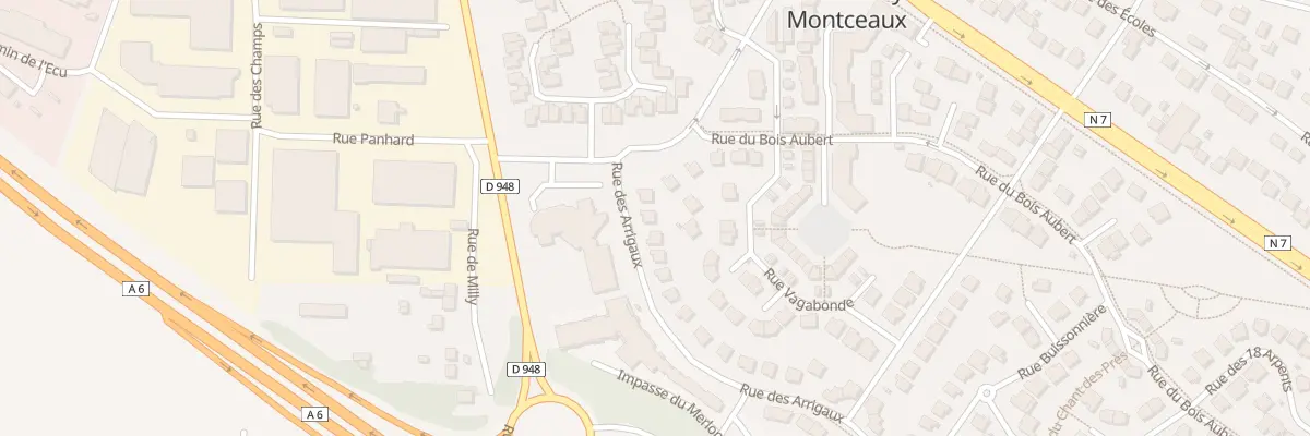 Plan du 4 Rue des Arrigaux au Coudray-Montceaux