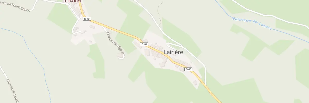 Plan du 11 Le Village à Lairière