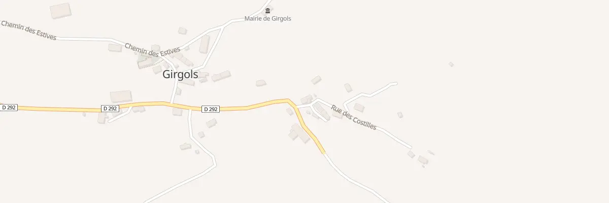 Plan du 5016 Le Bourg à Girgols