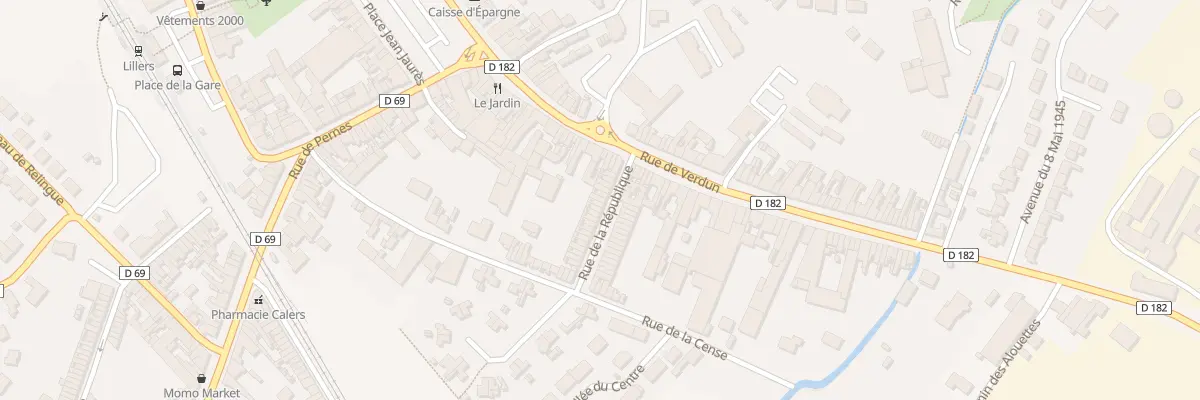 Plan du 14 Rue de la République à Lillers