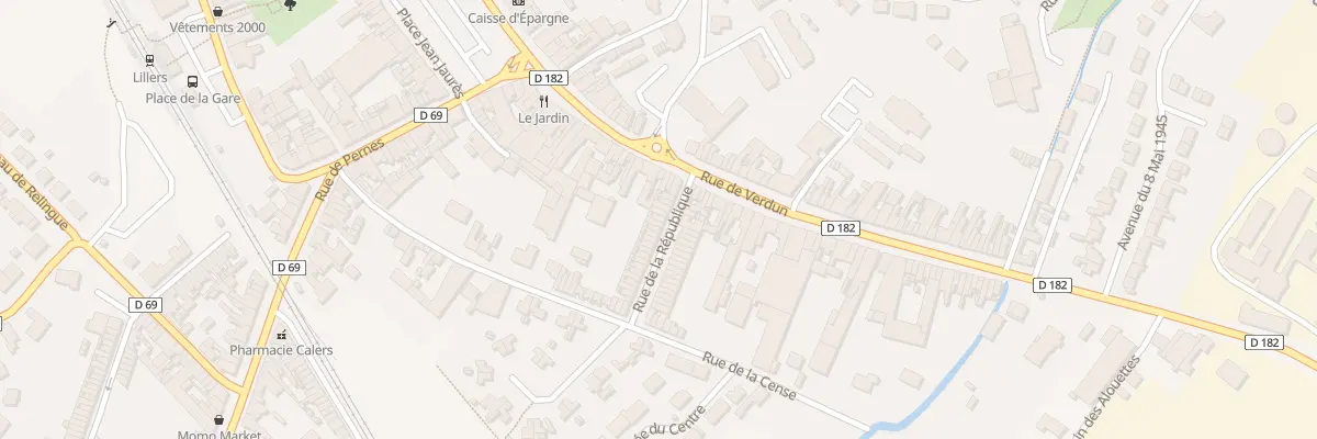 Plan du 12 Rue de la République à Lillers