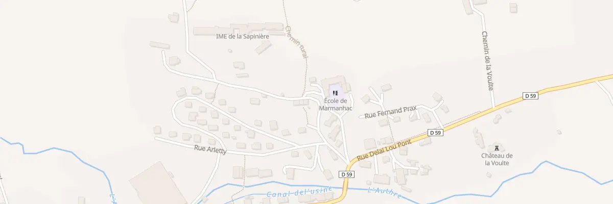 Plan du 5 Rue Emile Duclaux à Marmanhac