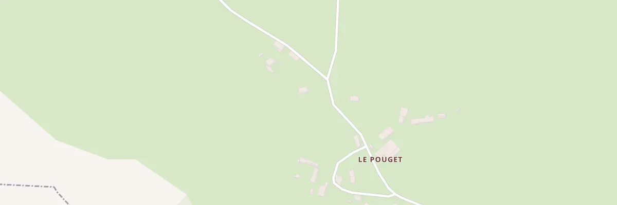 Plan du 13 Le Pouget à Ladinhac