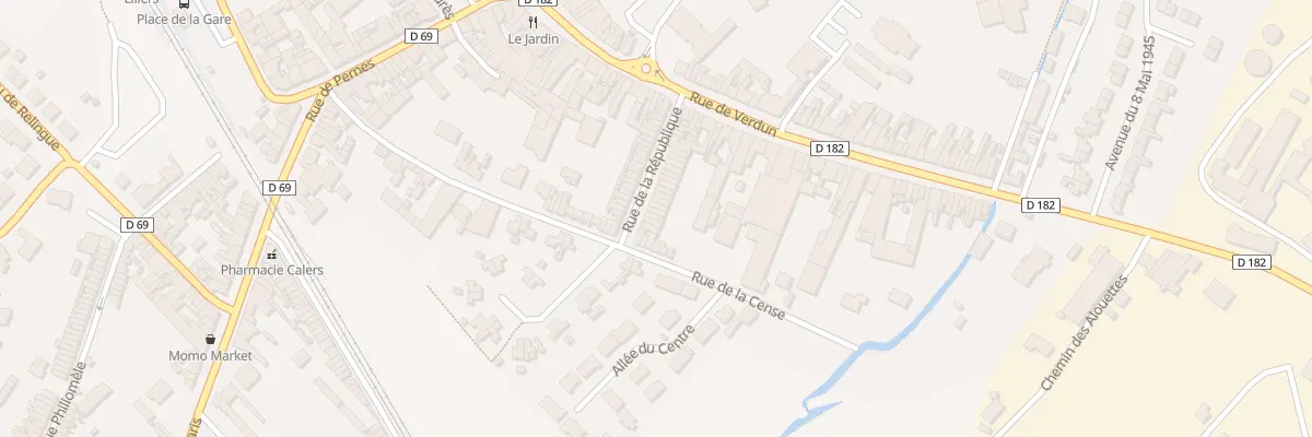 Plan du 33 Rue de la République à Lillers