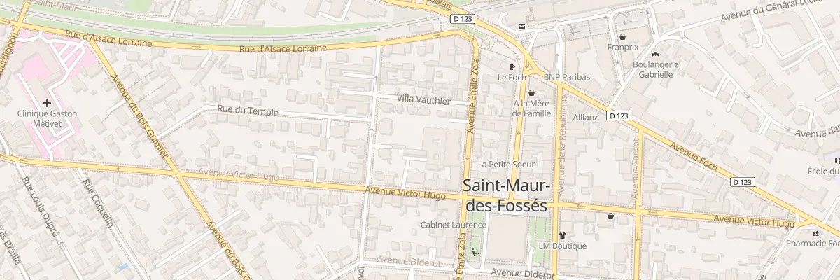 Plan du 14 Av Émile Zola à Saint-Maur-des-Fossés