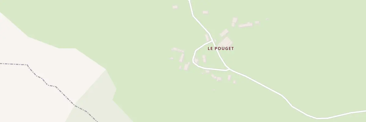 Plan du 9 Le Pouget à Ladinhac