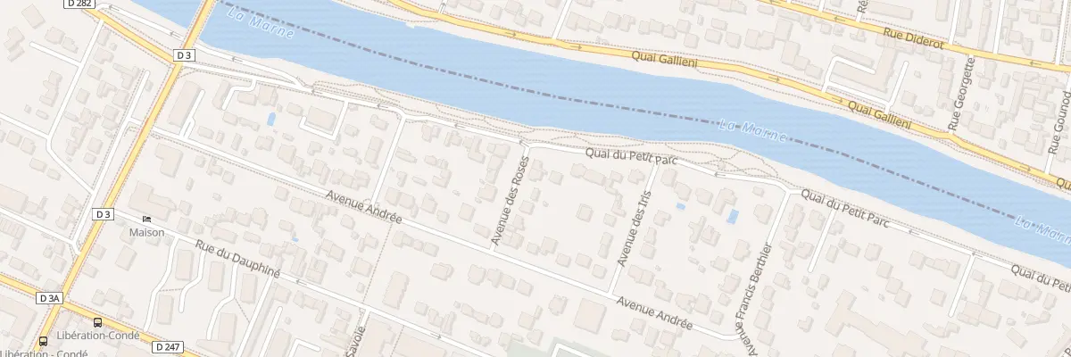 Plan du 1 Av des Roses à Saint-Maur-des-Fossés