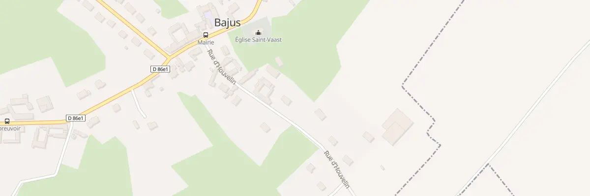 Plan du 7 Rue d’Houvelin à Bajus
