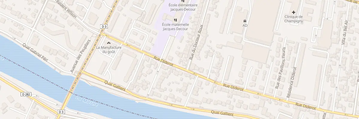 Plan du 23 Rue Diderot à Champigny-sur-Marne
