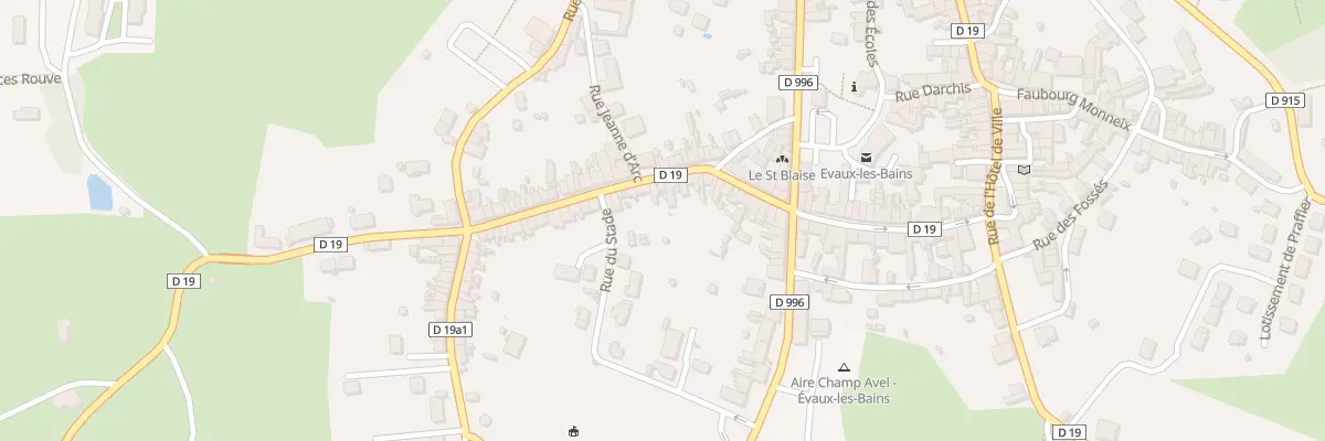 Plan du 31 Rue du Marché Vieux à Évaux-les-Bains