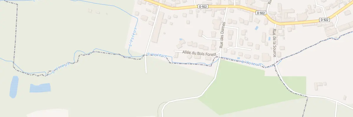 Plan du 7 All du Bois Forest à Fosses