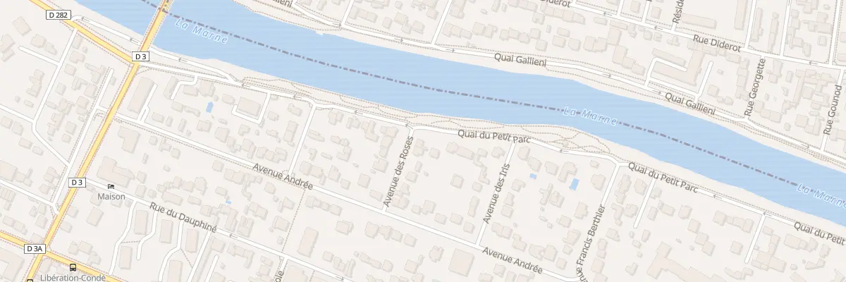 Plan du 34 Quai du Petit Parc à Saint-Maur-des-Fossés