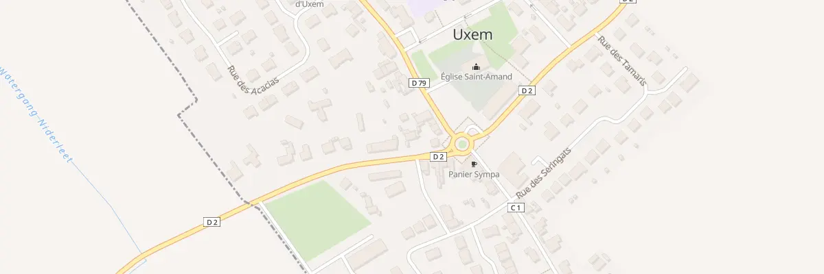 Plan du 292 Rte de Teteghem à Uxem