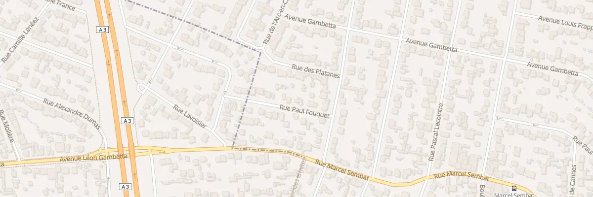 Plan du 6 Rue Paul Fouquet à Aulnay-sous-Bois