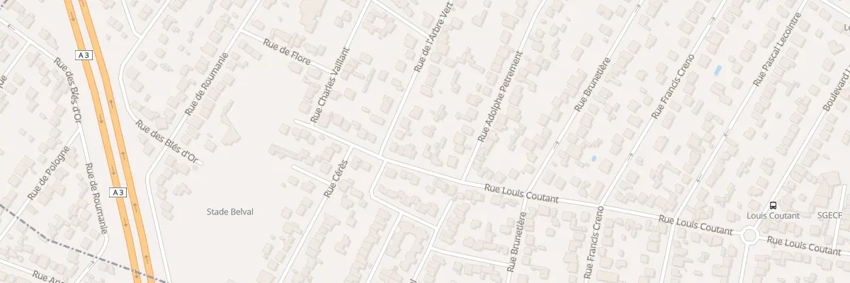 Plan du 110 Rue Louis Coutant à Aulnay-sous-Bois
