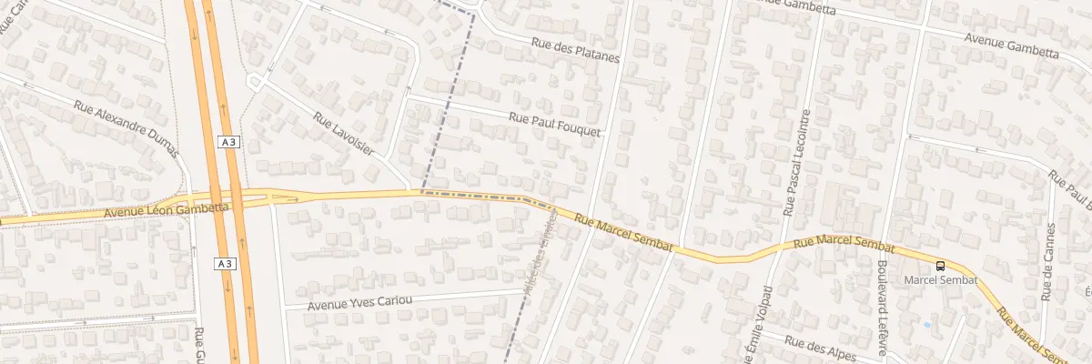 Plan du 82B Rue Marcel Sembat à Aulnay-sous-Bois