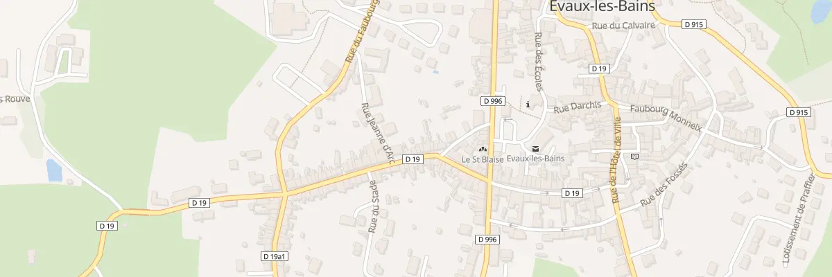 Plan du 28 Rue du Marché Vieux à Évaux-les-Bains