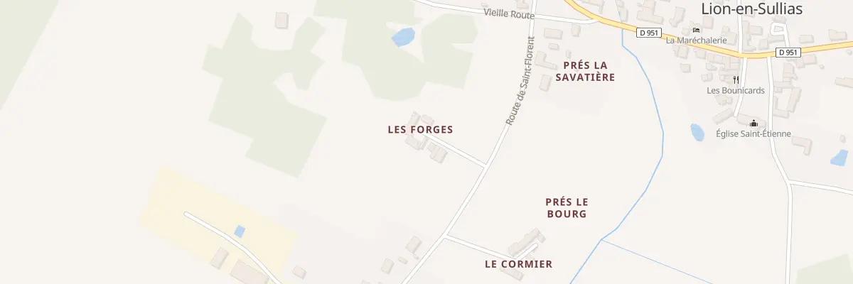 Plan du 5103 Les Forges à Lion-en-Sullias
