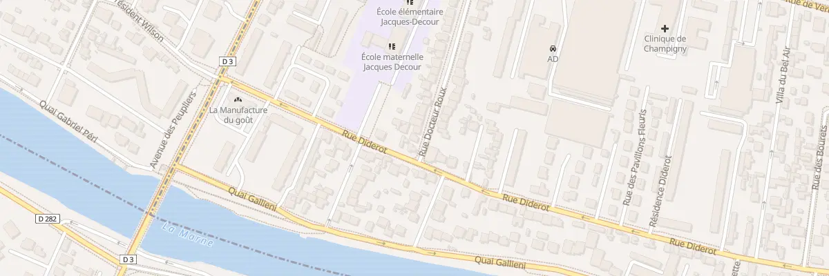 Plan du 3 Rue du Docteur Roux à Champigny-sur-Marne