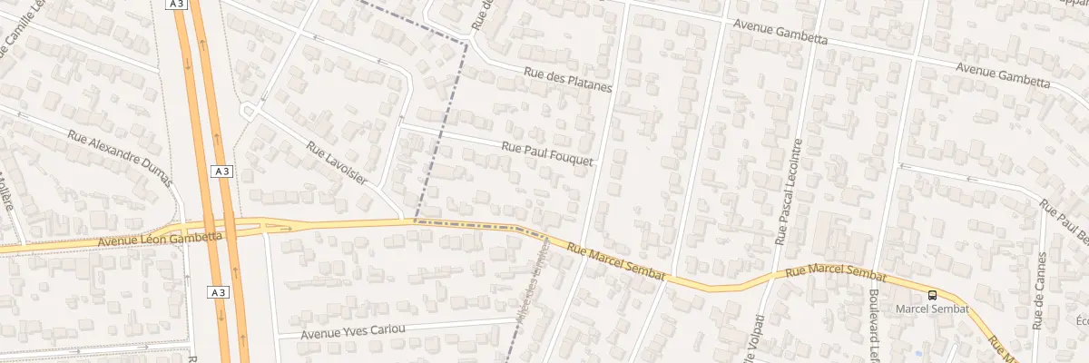 Plan du 3 Rue Paul Fouquet à Aulnay-sous-Bois