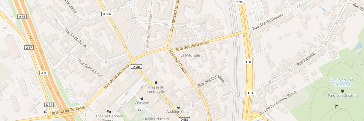 Plan du 4 Rue des Berthauds à Rosny-sous-Bois