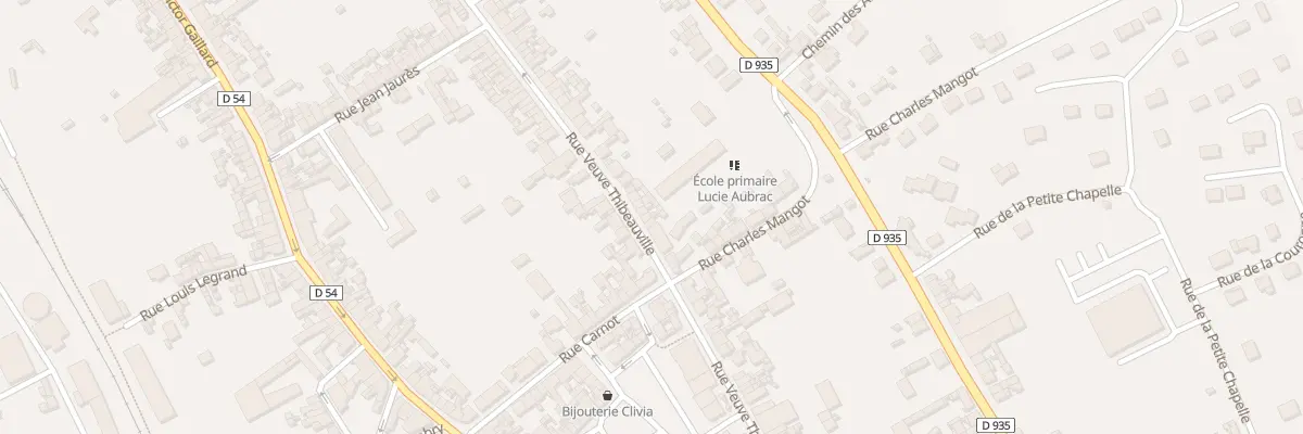 Plan du 92 Rue Veuve Thibauville à Moreuil