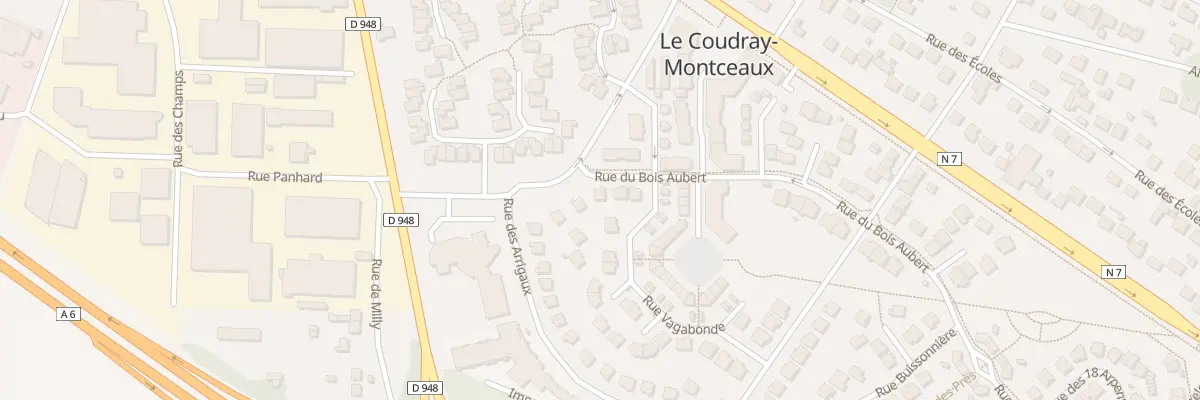 Plan du 1 Rue du Bois Aubert au Coudray-Montceaux