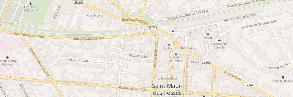 Plan du 4 Av Émile Zola à Saint-Maur-des-Fossés