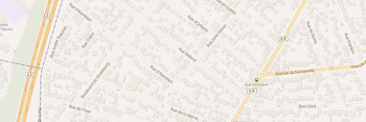 Plan du 25 Rue Diderot à Aulnay-sous-Bois