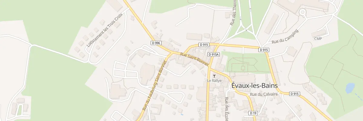 Plan du 9 Rue Saint-Bonnet à Évaux-les-Bains
