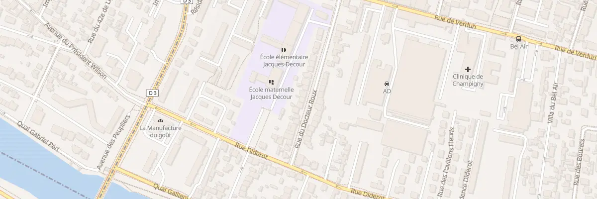 Plan du 15 Rue du Docteur Roux à Champigny-sur-Marne