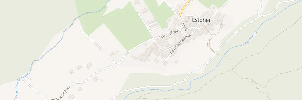 Plan de Cae de la Ferreria à Estoher