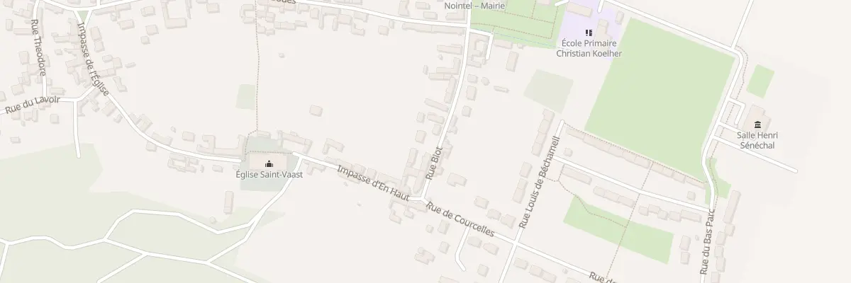 Plan du 12 Rue Biot à Nointel