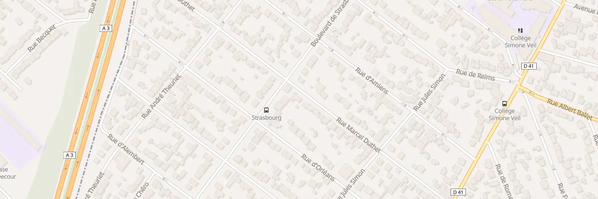 Plan du 41 Rue Marcel Duthet à Aulnay-sous-Bois