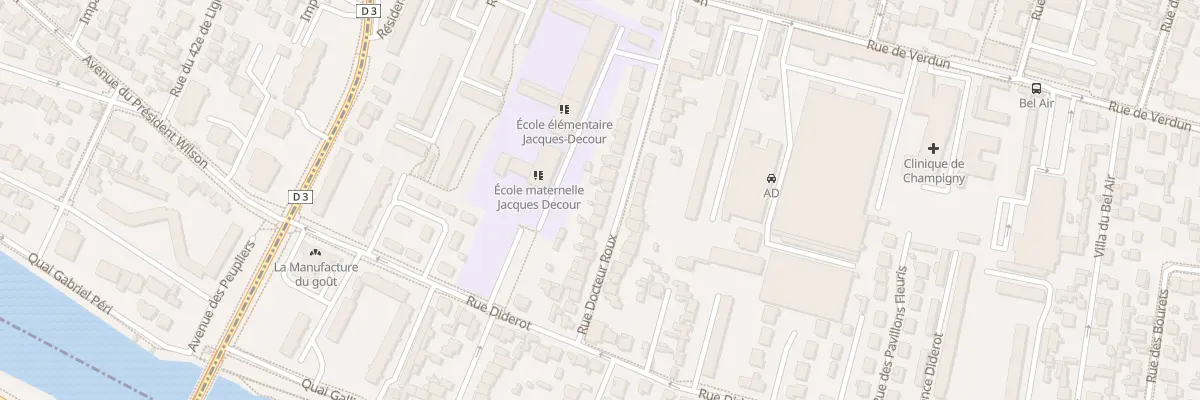 Plan du 15B Rue du Docteur Roux à Champigny-sur-Marne