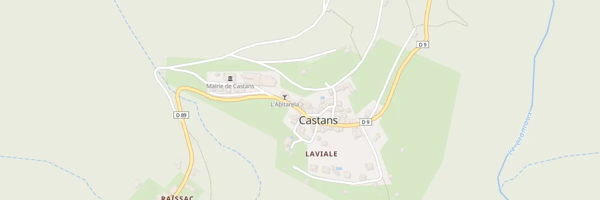 Plan du 8 Hameau de Laviale à Castans