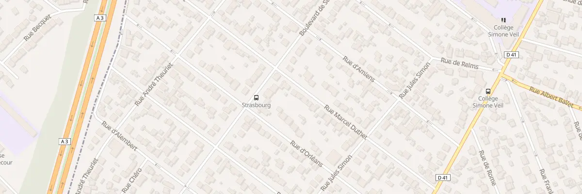 Plan du 39 Rue Marcel Duthet à Aulnay-sous-Bois