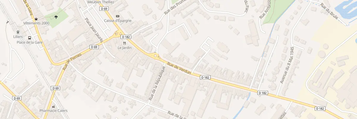 Plan du 34 Rue de Verdun à Lillers