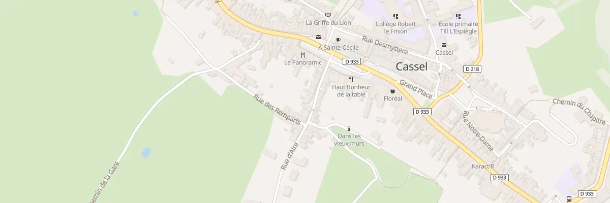 Plan du 12 Rue d’Aire à Cassel