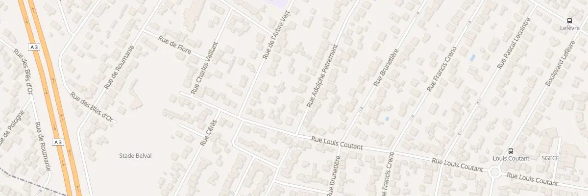 Plan du 7 Rue Adolphe Pétrement à Aulnay-sous-Bois