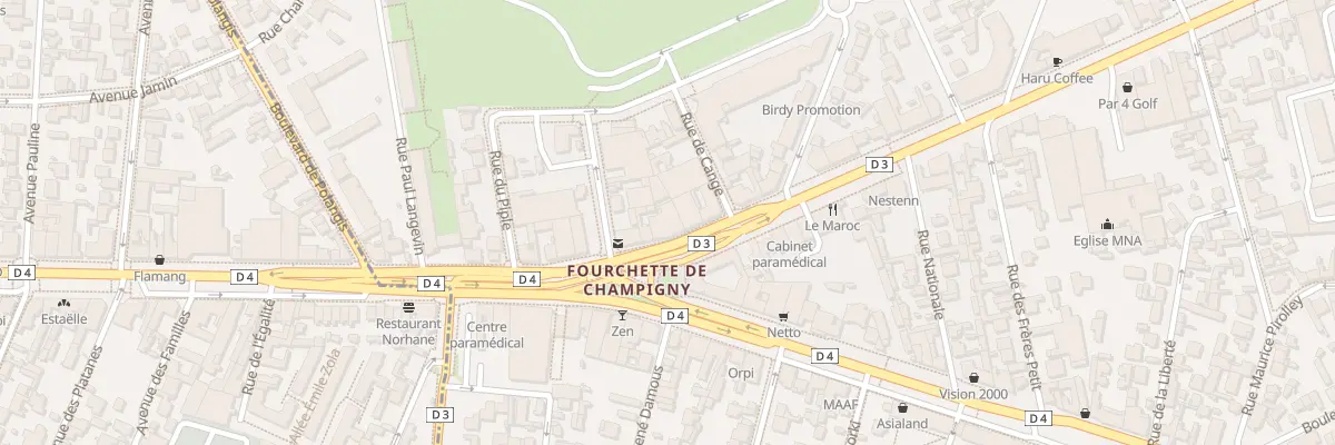 Plan du 5 Av du Général de Gaulle à Champigny-sur-Marne