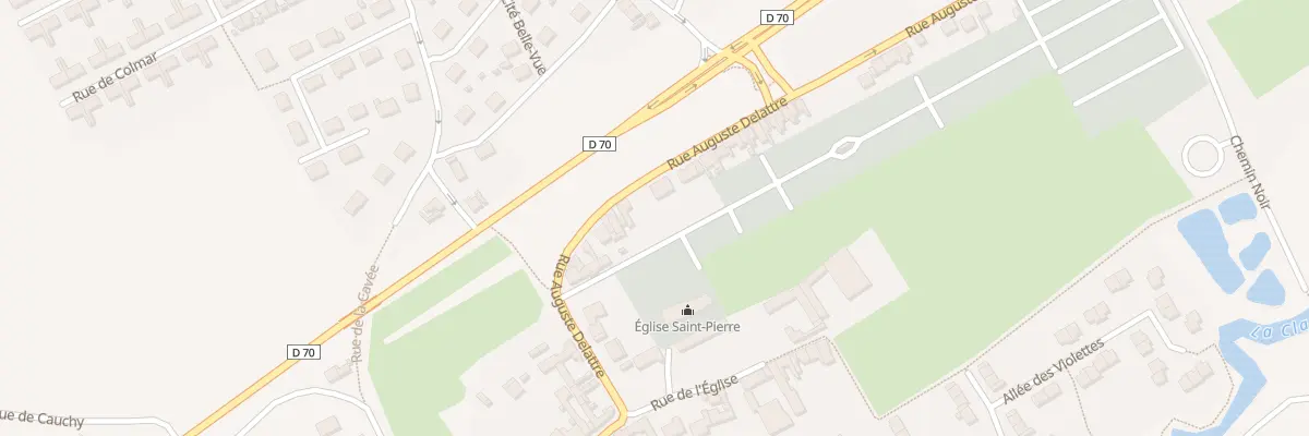 Plan du 28 Rue Auguste Delattre à Calonne-Ricouart