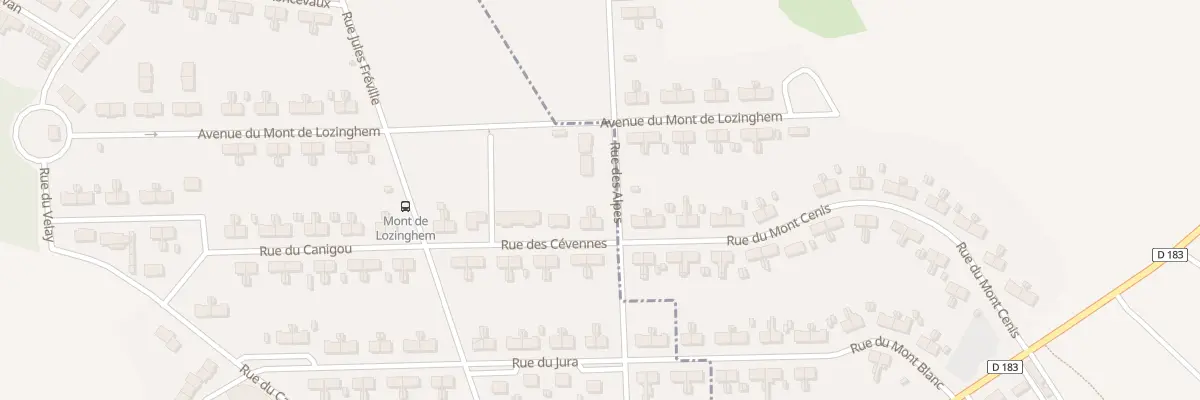 Plan du 2 Rue des Cevennes à Auchel