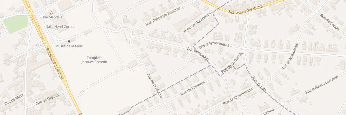 Plan du 13 Rue de Verdun à Auchel