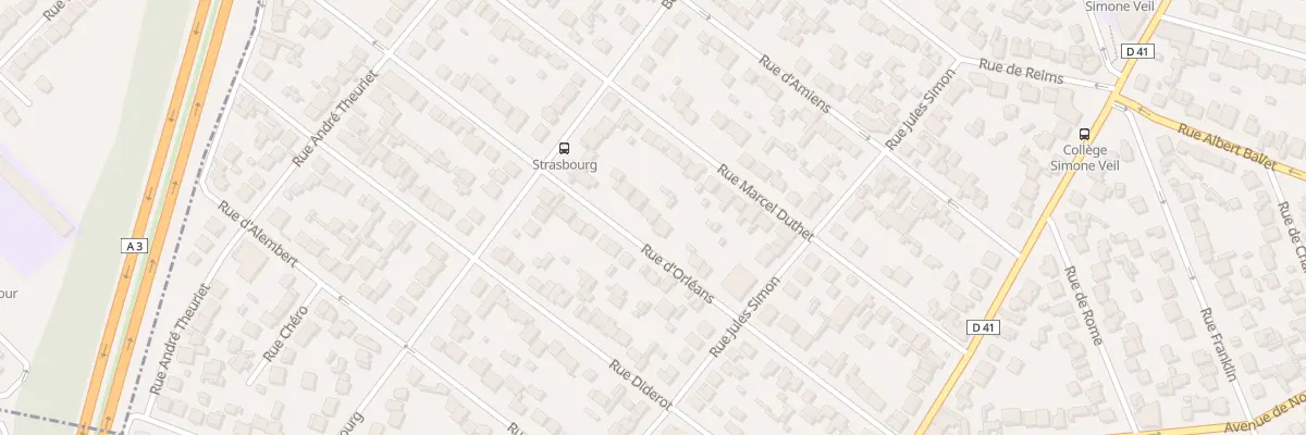 Plan du 34 Rue d’Orléans à Aulnay-sous-Bois