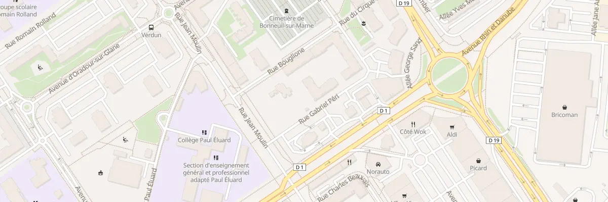 Plan du 5 Rue Gabriel Péri à Bonneuil-sur-Marne